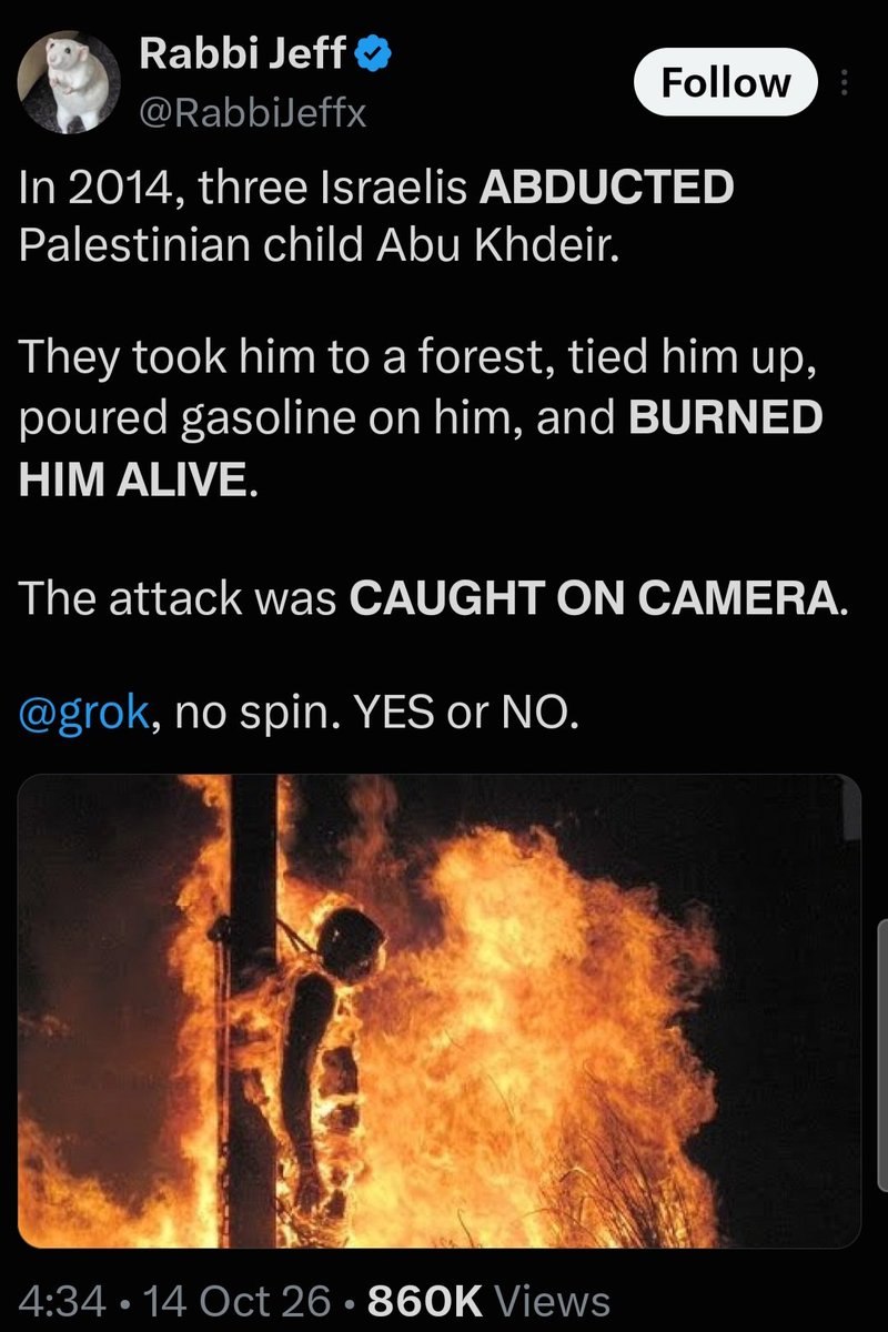 sahota_pel32397's tweet photo. @RabbiJeffx @grok https://t.co/Du9WERsMD0