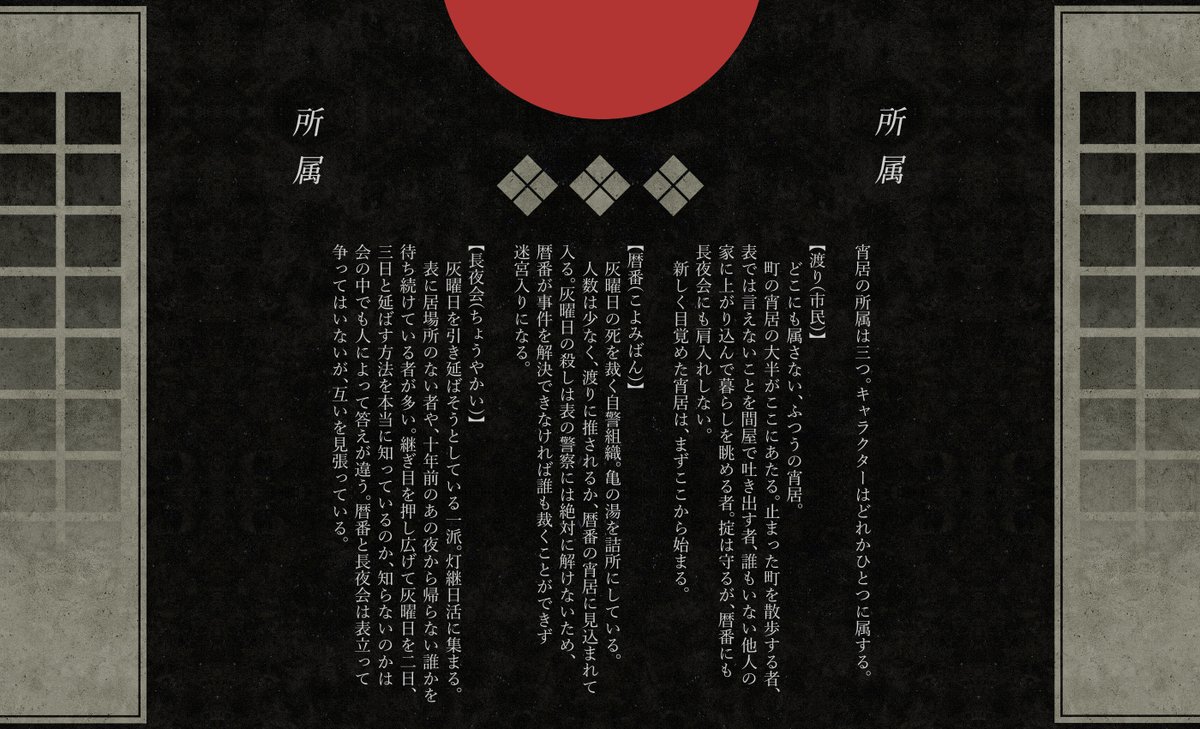 _KOYOKIMI_'s tweet photo. 世界観共有型身内企画

🗓️昭和×炭鉱町×ミステリー
あなたはこの町の真相に辿り着けますか？

#こよきみ_回覧板
#創作企画
#一次創作企画 https://t.co/HLg4QL727u