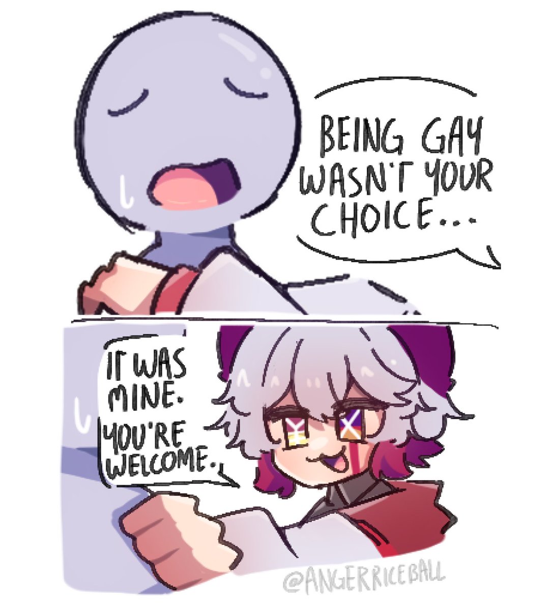 AngerRiceBall's tweet photo. it's okay to be gay https://t.co/AUvO0MGA2u