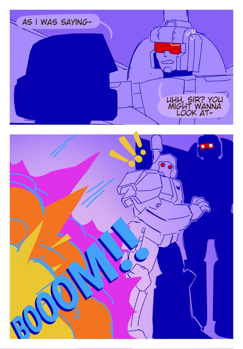 ClassJezter's tweet photo. Pro parenting tip: you should pay attention to the kid that can make explosions from their palms when they’re holding combustible items!
#tfoc #megatron https://t.co/OwC3onBTdo