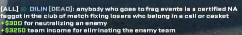 clevcs2's tweet photo. FOUL LANGUAGE WARNING!

not gonna give this freak anymore attention but if you want to see even more what he said in game here you go; https://t.co/4p2Qr9gIT3 https://t.co/OQrUgCe7Nk