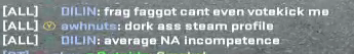 clevcs2's tweet photo. FOUL LANGUAGE WARNING!

not gonna give this freak anymore attention but if you want to see even more what he said in game here you go; https://t.co/4p2Qr9gIT3 https://t.co/OQrUgCe7Nk