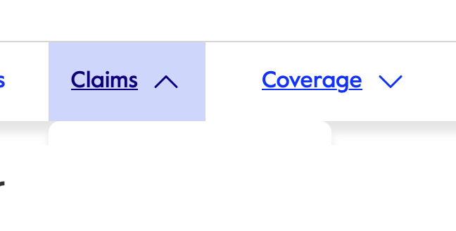 georgeblackm's tweet photo. Dear @Cigna you might have a z-index issue, I can't see the dropdown menu. This is in Safari on macOS Tahoe. https://t.co/jR5y7694ud