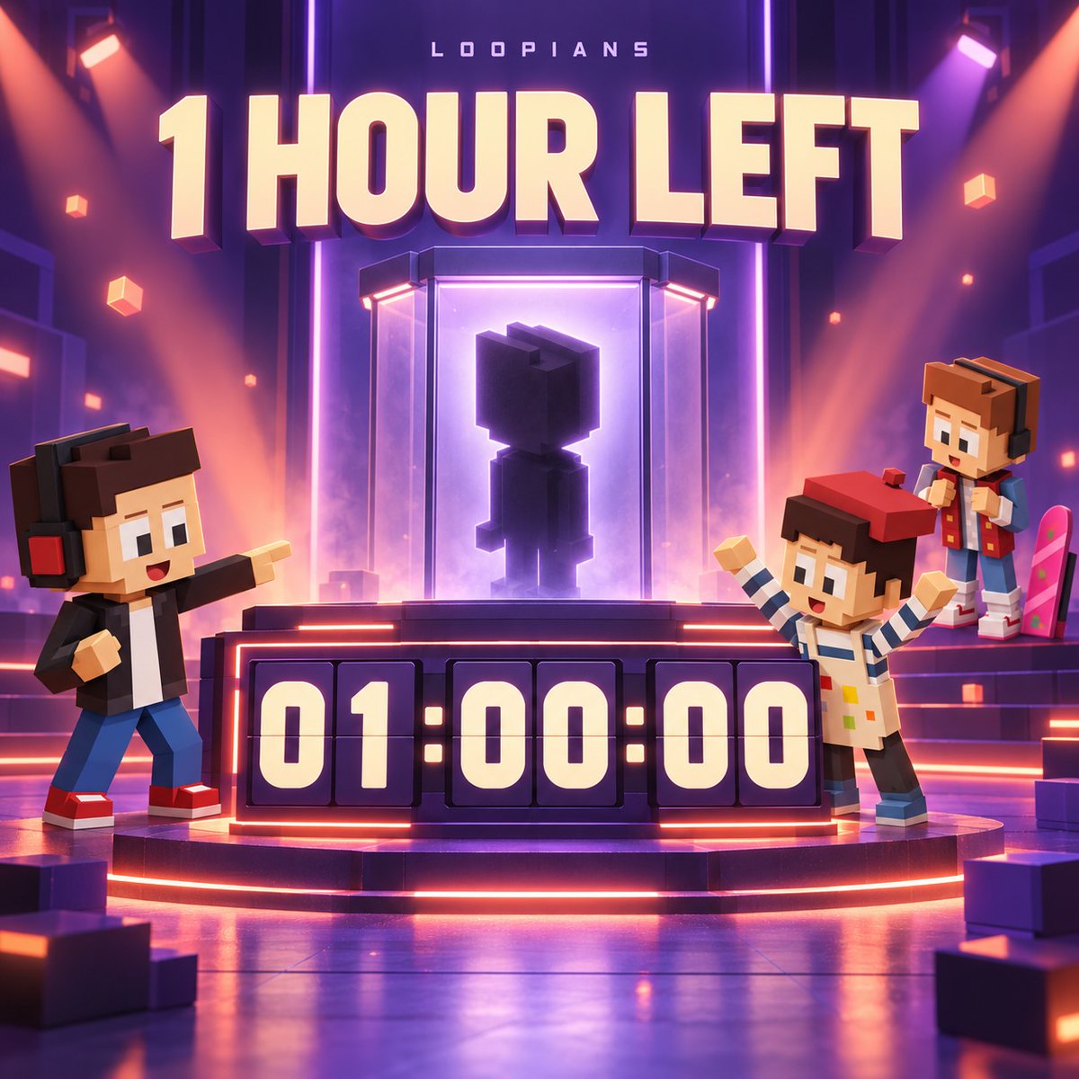 loopia_world's tweet photo. ONE HOUR LEFT. ⏳

100 unique 1/1 Loopians are ready to enter the world.

Get your wallets ready, the mint begins in 60 minutes. 🔥🔺 https://t.co/HlP7FivWT1