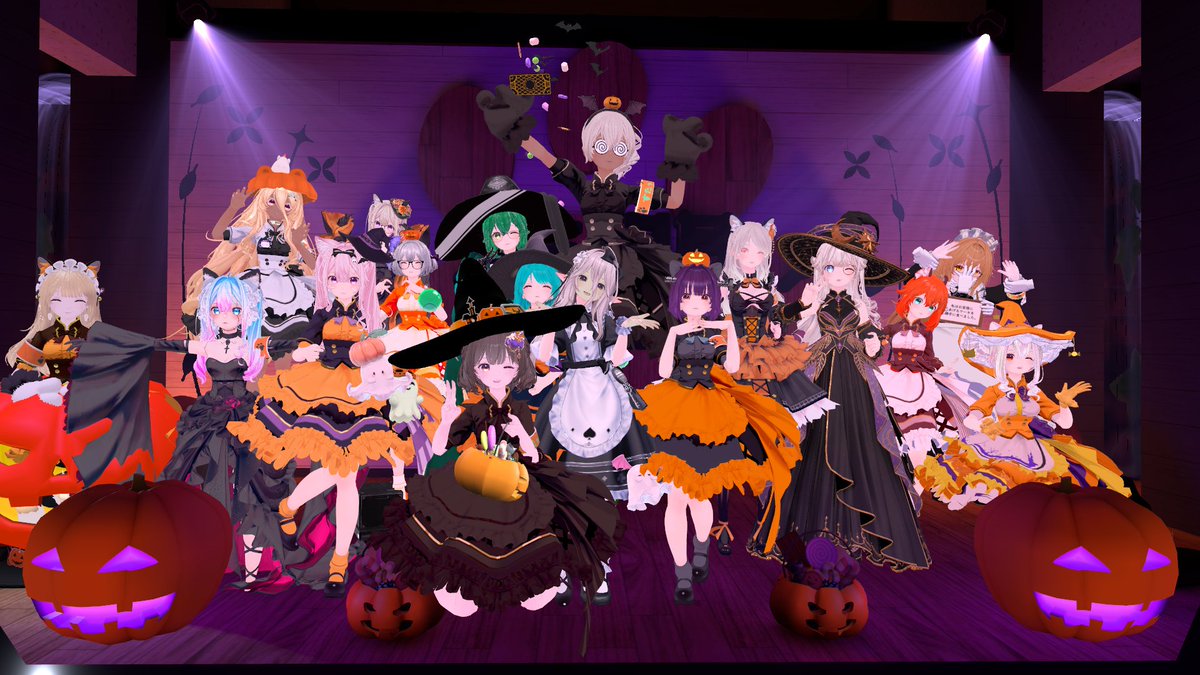 tyaneko28's tweet photo. 今週の #猫盟 は年に一度のハロウィン特別回ということでワールドは限定仕様に！！
ダークファンタジーな世界の中で楽しくワイワイしております✨ 
#QuQu #NecoMaid https://t.co/QvFoczcsFb