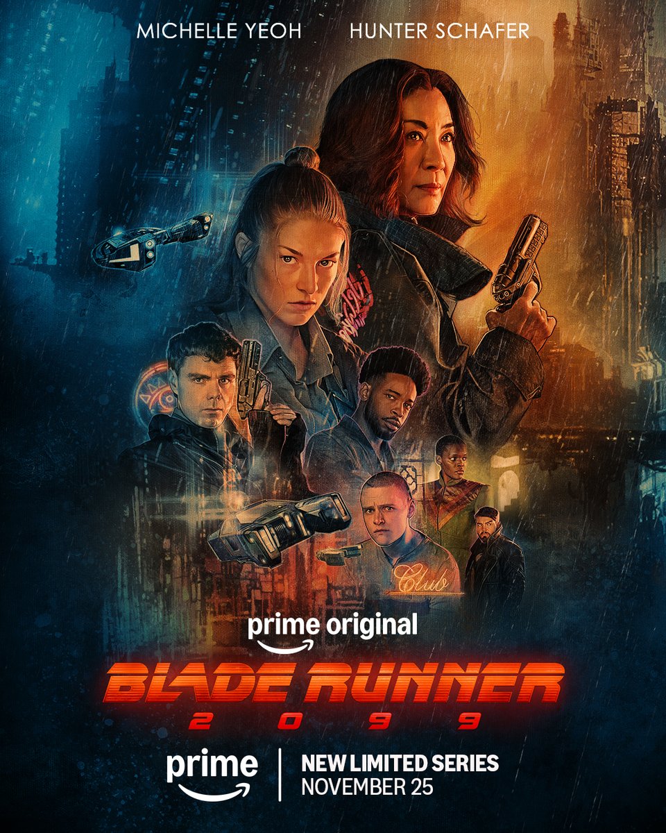 AmazonMGMStudio's tweet photo. The replicants have risen. Humanity has fallen. Blade Runner 2099, a new limited series, premieres November 25th on @PrimeVideo. https://t.co/gOZ8IQQLmG