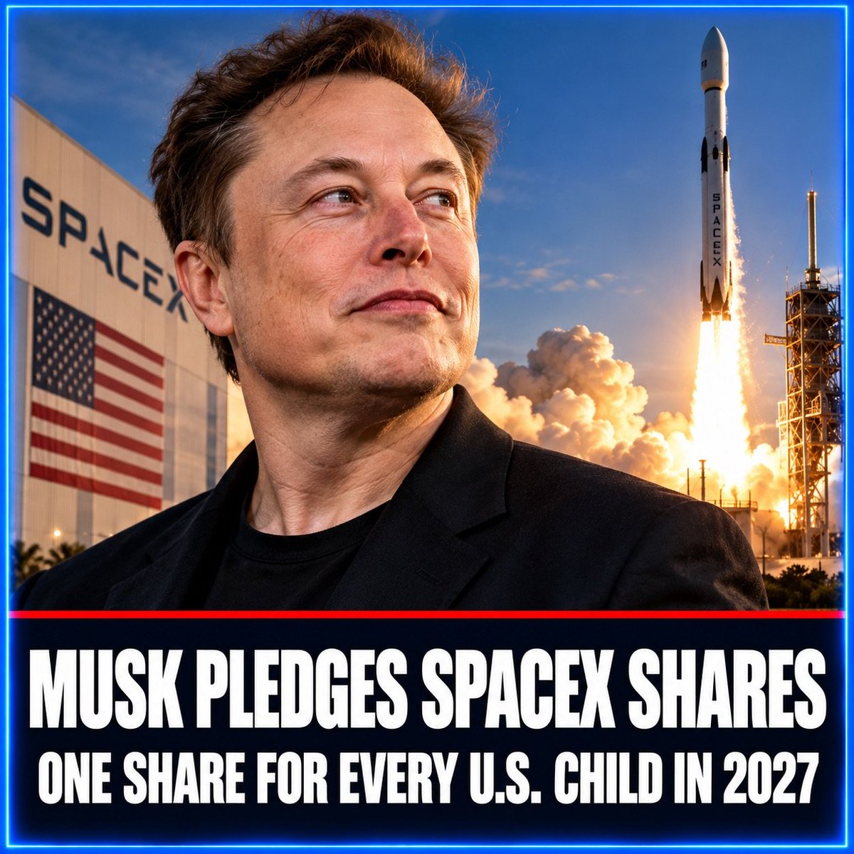 GuntherEagleman's tweet photo. Still can't get over this one. Elon says he's giving one of his own SpaceX shares to every kid in America next year, and he called it "the first of many."

One guy hands kids a piece of an American rocket company. The other side hands them student debt and a lecture.

I know which side I'm on!
