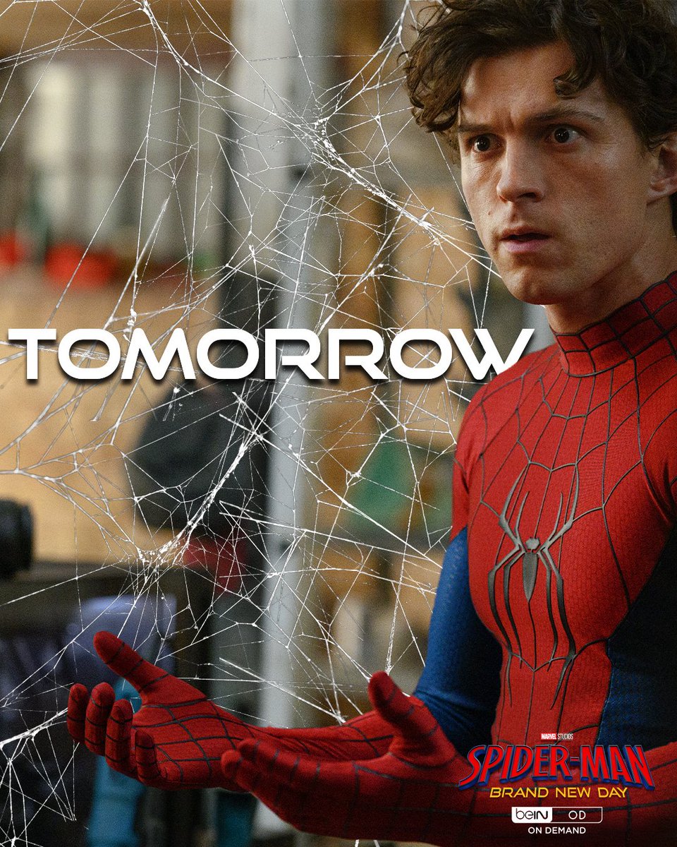 beIN's tweet photo. يعود سبايدرمان في مغامرة جديدة غداً 🕷️🕸️إمتلك نسختك من فيلم #SpiderManBrandNewDay غداً على beIN ON DEMAND https://t.co/mQGRpqb5ut