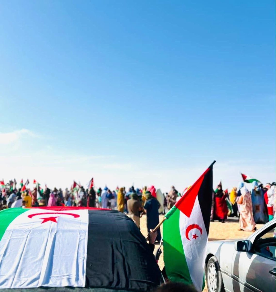 algatedzEng's tweet photo. 🔴Sahrawis 🇪🇭 speak with one voice: There is no alternative to self-determination!#WesternSahara https://t.co/yJ7g3UwZEa