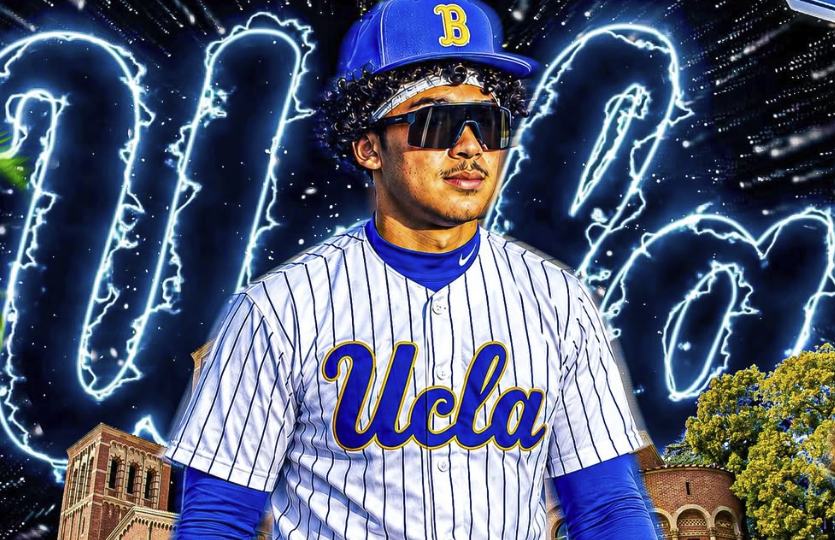 OverSlot_'s tweet photo. COMMIT: A big get for UCLA over the weekend. Sierra Canyon (Ca.) outfielder Dru Wilson (@DruWilson2028) is a Bruin.

Tools, tools, tools, tools, tools. Bat speed, plus runner. Up to 94 on the mound. Plus arm in CF/RF.

The No. 88 HS prospect in the 2028 class.

👇PROFILE👇 https://t.co/8LNLmEv880