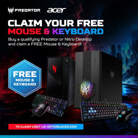 boxcouk's tweet photo. Power up your gaming setup with Acer ⚡

Purchase a qualifying Acer Nitro or Predator gaming PC and claim a FREE mouse &amp; keyboard to complete your battle station!

Shop Now: https://t.co/ciftFYqhkk https://t.co/DVIcGAyPkD