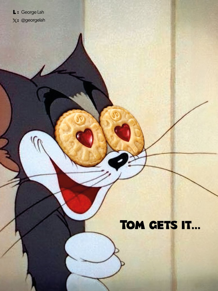 georgelah's tweet photo. Tom gets it… 😍

@OneMinuteBriefs Brief of the Day - 26/10/26 Create posters to advertise your #FavouriteBiscuits 🍪

#TomandJerry https://t.co/jpP18HdeGW