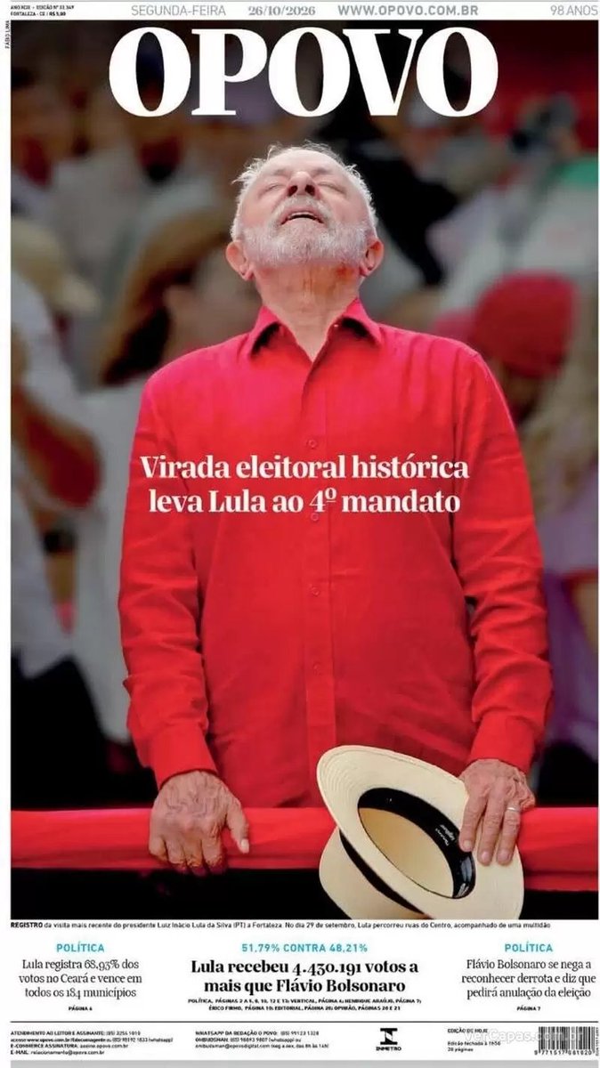 telecotidiano's tweet photo. ainda sem acreditar que eu participei e presenciei a PRIMEIRA virada da história desse país https://t.co/obVLMUoOnh