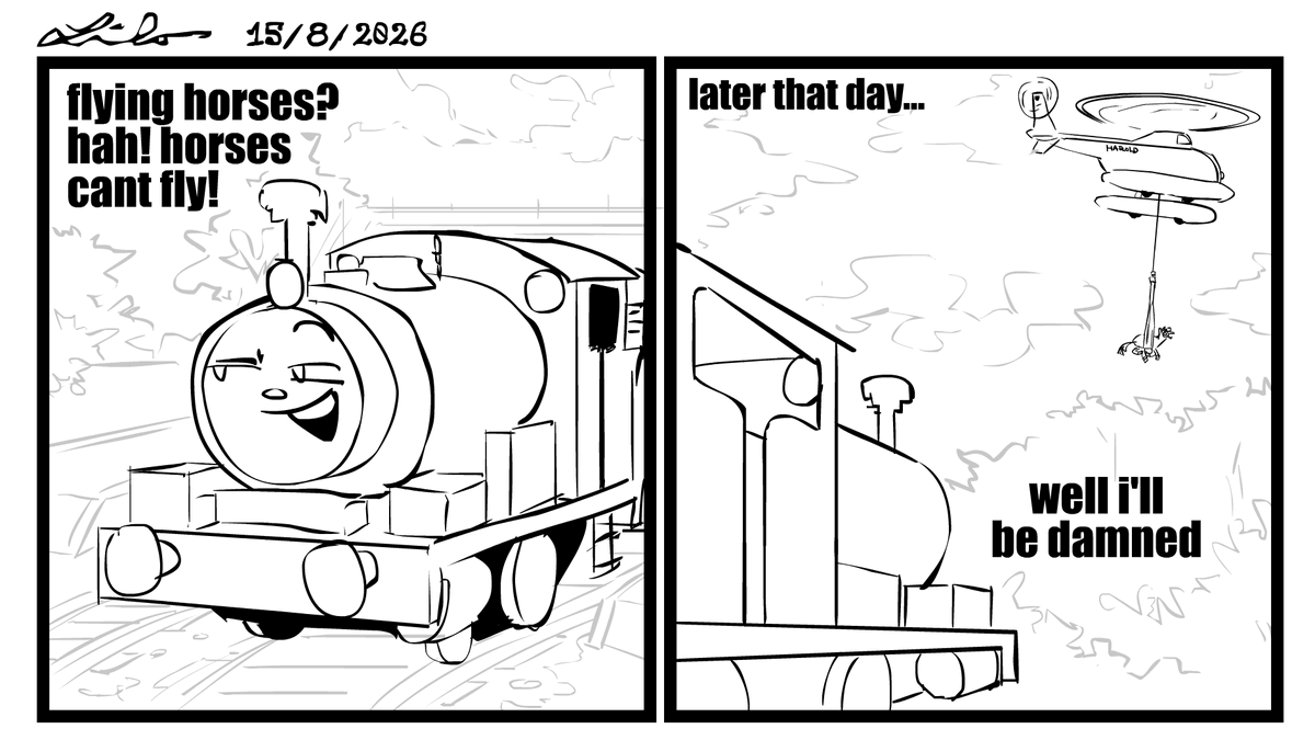 JeeraLilo21295's tweet photo. The Flying Horse
#thomasthetankengine #comicposter https://t.co/DZfHmW0uQs