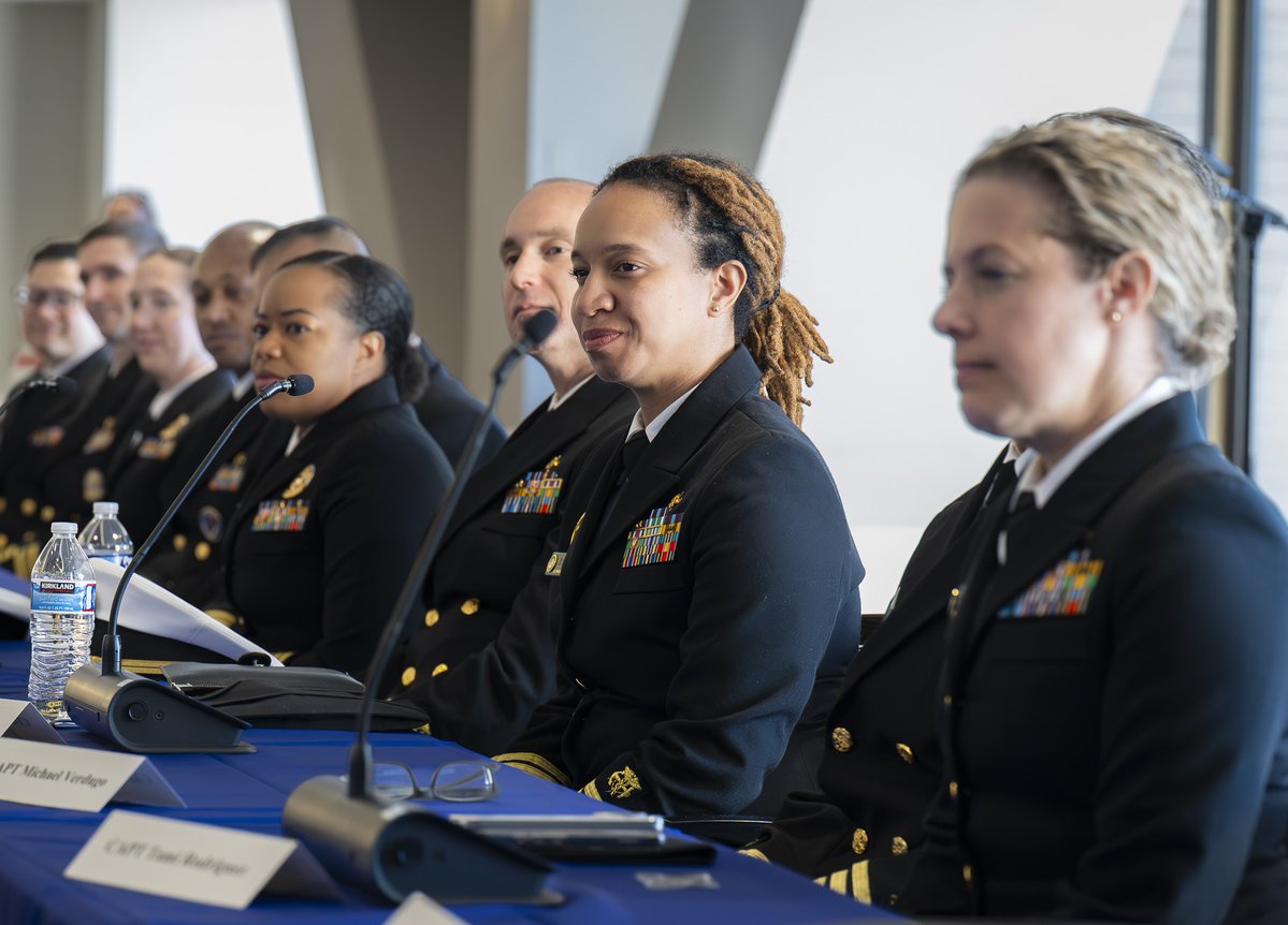 HHSGov's tweet photo. In recognition of American Pharmacists Month, HHS leaders @ADM_Christine , @ACF_Adams & RADM Kelly Battese joined @usphscc pharmacy officers to discuss pharmacy priorities, including the benefits of standard-of-care regulatory models that help expand access and improve health outcomes for the American people.