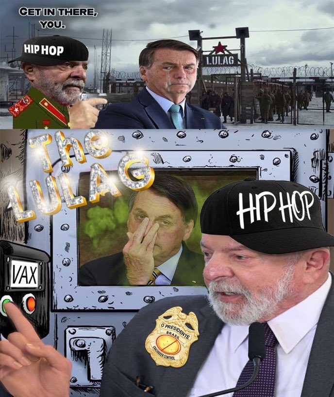 vonnegoat_'s tweet photo. them #Lulag guards are about to grind you into concrete to extend that big ass Jesus statue big dawg @bolsonaro #HipHop https://t.co/70OTUPlJT3