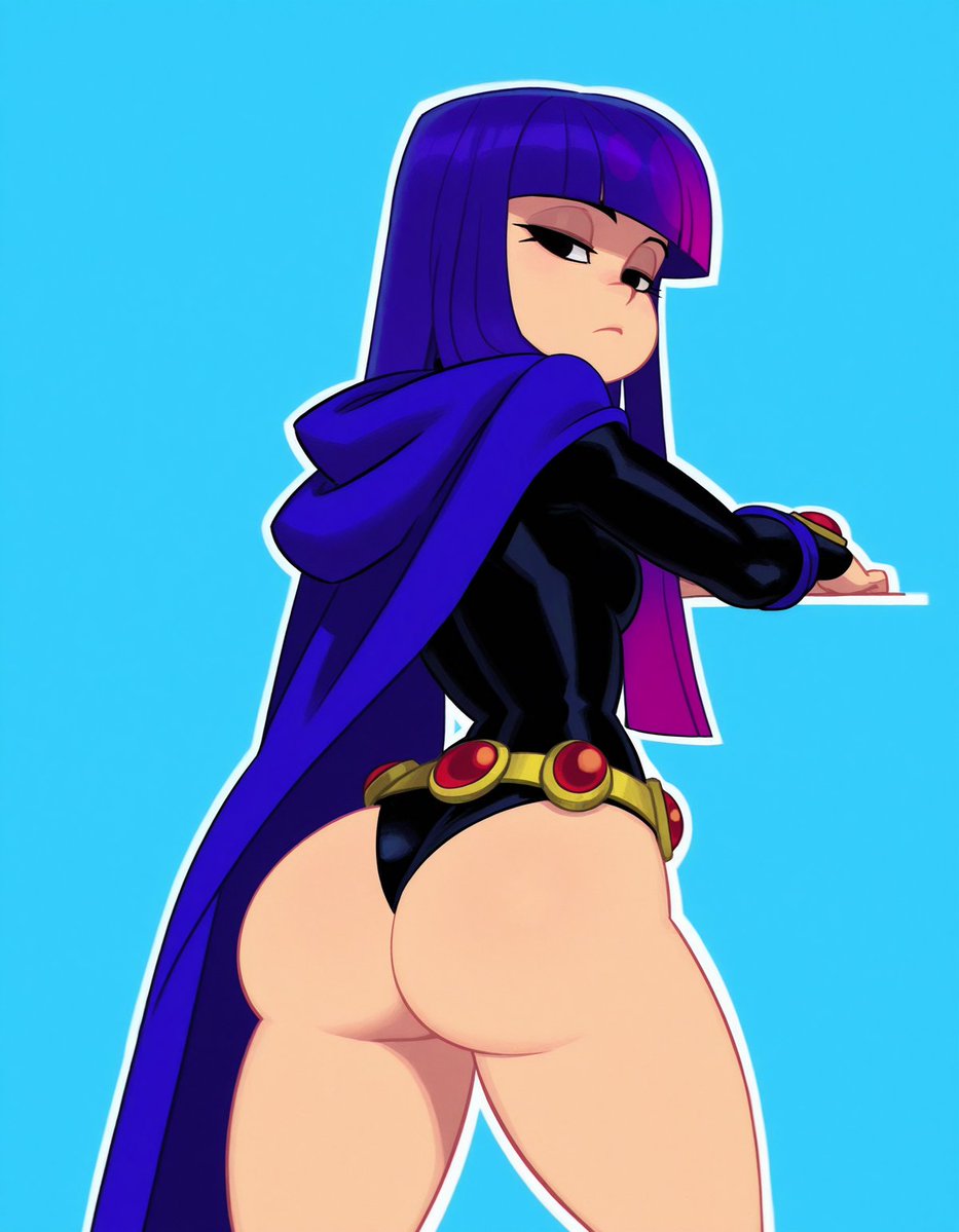 virtnep's tweet photo. Miko's butt is the real glitch. She works really well in Raven's outfit. https://t.co/k8jsgUhoTF