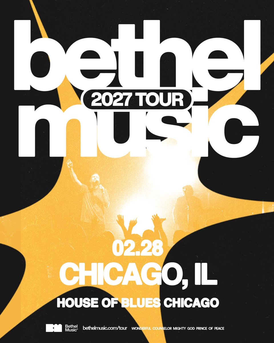 HOBChicago's tweet photo. .@bethelmusic is coming to House of Blues on February 28!
Tickets go on sale Monday, November 2 at 10AM. Don’t miss out!
https://t.co/0NUt63Y44v https://t.co/U4j1q2IjBD