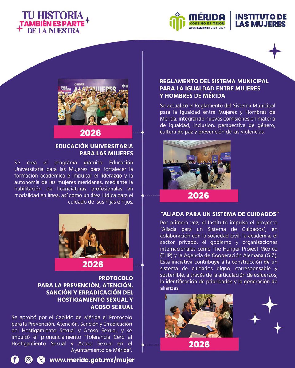 IMujerMerida's tweet photo. Hoy, el Instituto de las Mujeres de Mérida continúa trabajando para acercar servicios de atención, prevención de las violencias y herramientas que fortalezcan la autonomía de las mujeres.  🙋‍♀️🙌 https://t.co/YD9RowUWRE