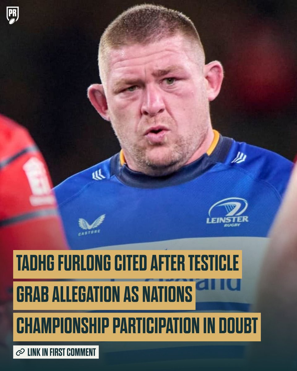 PlanetRugby's tweet photo. 🗣 "The Player has been cited under Law 9.27 – A player must not do anything that is against the spirit of good sportsmanship including but not limited to grabbing, twisting or squeezing the genitals." #URC #LEIvMUN https://t.co/6dA0KauPtf