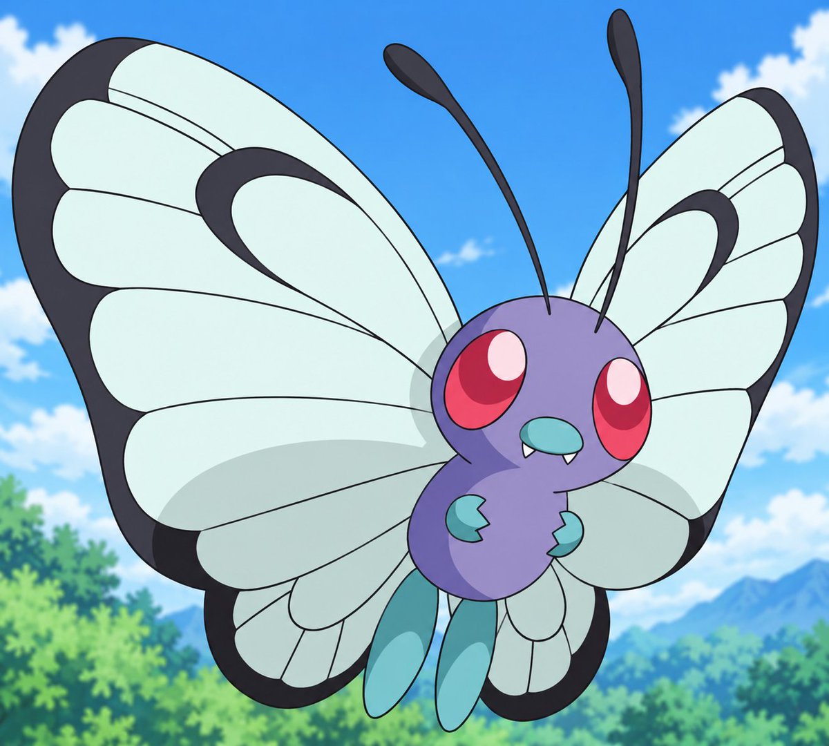DavudL90144's tweet photo. Butterfree https://t.co/MxkIZmY9yZ