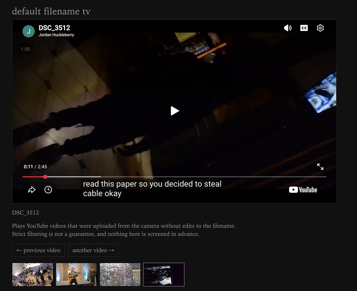 rabbitpersona's tweet photo. Implemented a version of @everestpipkin default filename TV, https://t.co/2cACCt9UGC

Truly a great way to glimpse into the life of others https://t.co/Mp2VFHqP3B