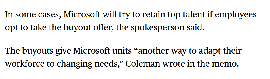 jakehalloran1's tweet photo. lol at microsoft putting in the newspaper that anyone that they let take the buyout sucks https://t.co/h9L4o8Ot6O