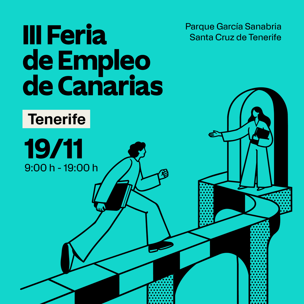 TurismoGobCan's tweet photo. 🤝 III Ferias de Empleo de Canarias (De 09:00 a 19:00 h) 

* 📍 Las Palmas de Gran Canaria: Viernes, 13 de noviembre en la Rambla de Mesa y López. 

* 📍 Santa Cruz de Tenerife: Jueves, 19 de noviembre en el Parque García Sanabria. https://t.co/oybHiKysKW