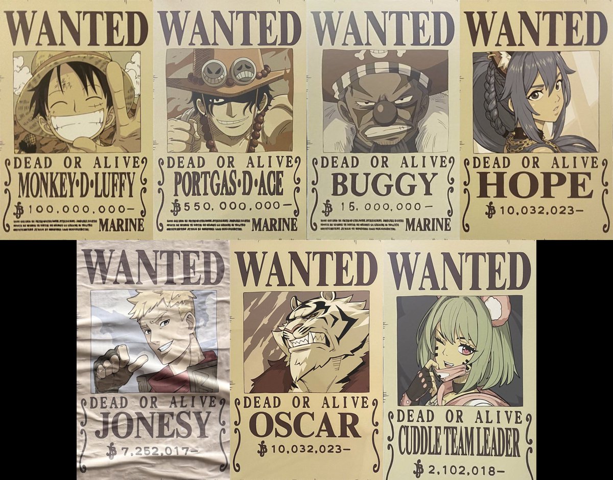 HYPEX's tweet photo. ONE PIECE x FORTNITE POSTERS SO FAR

• Monkey D. Luffy
• Portgas D. Ace
• Buggy
• Hope
• Jonesy
• Oscar
• Cuddle Team Leader https://t.co/S5KR5t2812