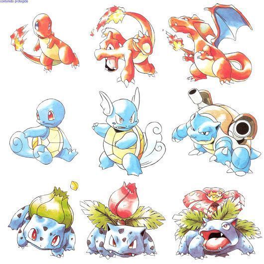 retro_anime's tweet photo. The Original Kanto Starters by Ken Sugimori https://t.co/WjRLdpvJ7O