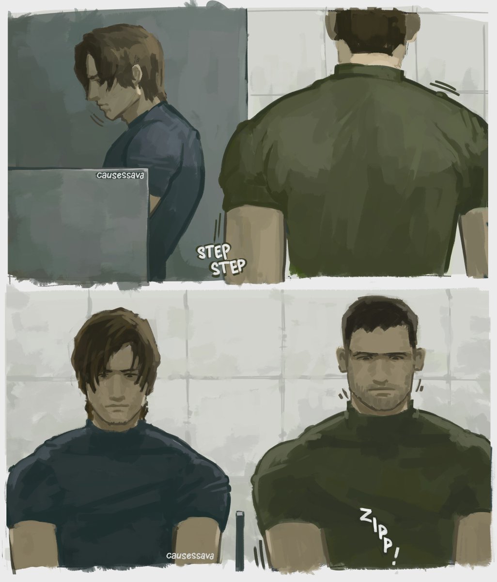 Causessava's tweet photo. take a little peek 

#chreon #ChrisRedfield #LeonKennedy #residentevil #rebhfun https://t.co/XhZWBuWCpi