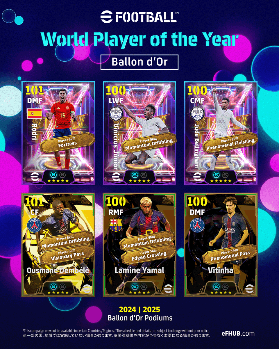 eFHUBx's tweet photo. 🚨🌕 World Player of the Year 2026 is expected to arrive in eFootball™ #BallondOr https://t.co/ExRFETXRDW