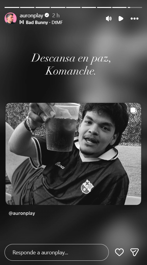 NextClipDaniel's tweet photo. Carola, TheGrefg y su gran amigo AuronPlay le dedican estas palabras a Komanche, a través de historias de Instagram. https://t.co/OGVgJF9cpk