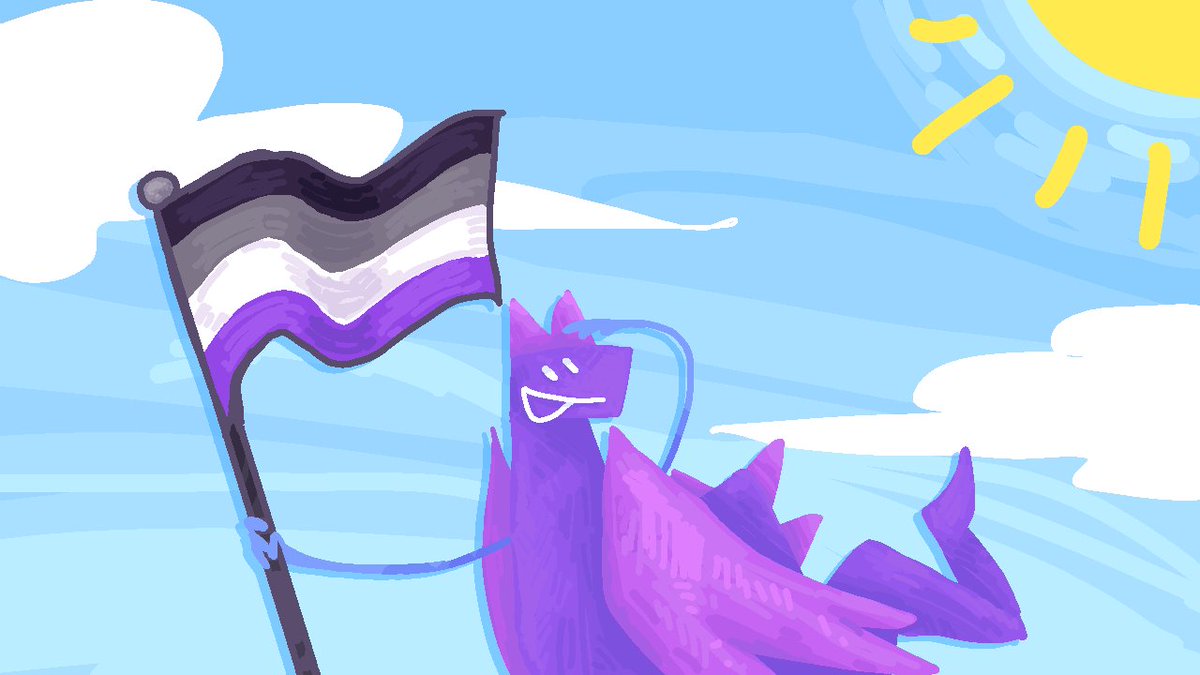 Crayon_Squad_'s tweet photo. Happy Asexual Awareness week!! Quick little drawing https://t.co/SdWvuHx2QF