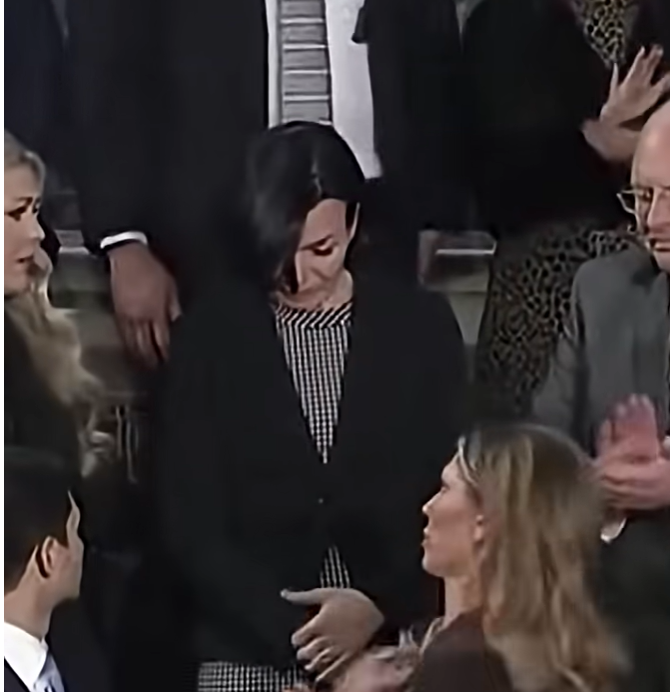 LaboratoryMan6's tweet photo. I will never forget that Democrats were so vile and so full of hate that they would not stand up to acknowledge the pain of Iryna Zarutska’s mother at the State of the Union. https://t.co/U03si2BXpn