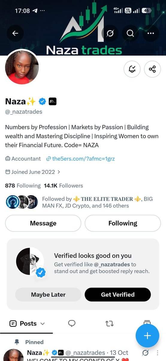 MirackzA1's tweet photo. @_nazatrades @the5erstrading @the5ersnigeria @TheCandleMatrix @FortuneMMXM @uncommonkvng @WisdomnationSMC 
@BeyondLimits199 

All Criterias met 
Thank you 🙌🙏 https://t.co/2f30hsanM5