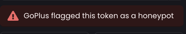 0xmakerlee's tweet photo. a bunchhhh of tokens on dexscreener and coingecko just got labeled as a honeypot.

fix it @dexscreener @GoPlusSecurity https://t.co/sDLNr3KXwU