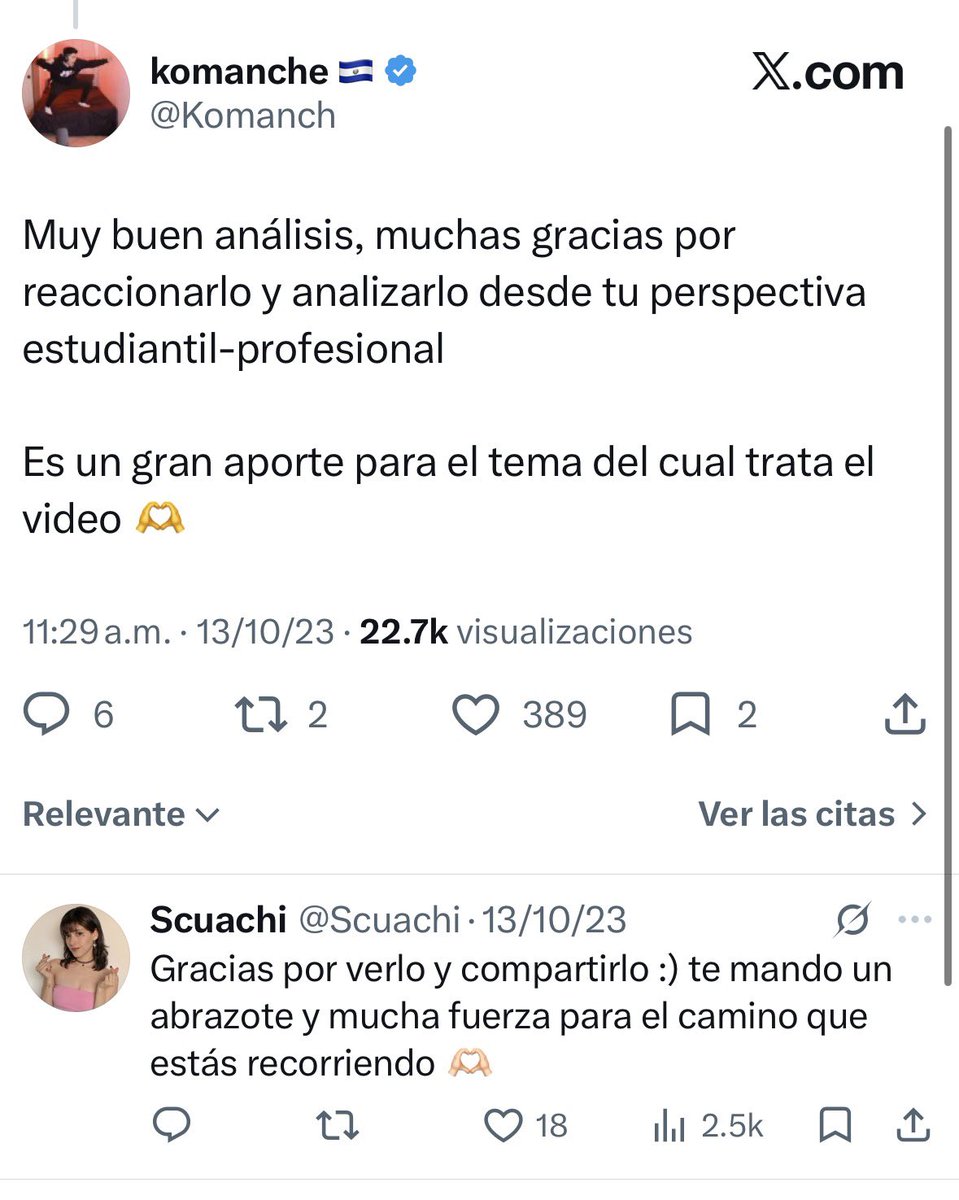 Scuachi's tweet photo. Ya encontré la respuesta de Komanche.

Espero que con mi trabajo como psicóloga pueda honrar la vida y el recuerdo de él. 

Nuevamente, lo siento tanto Komanche. https://t.co/rsa6dTFQgT