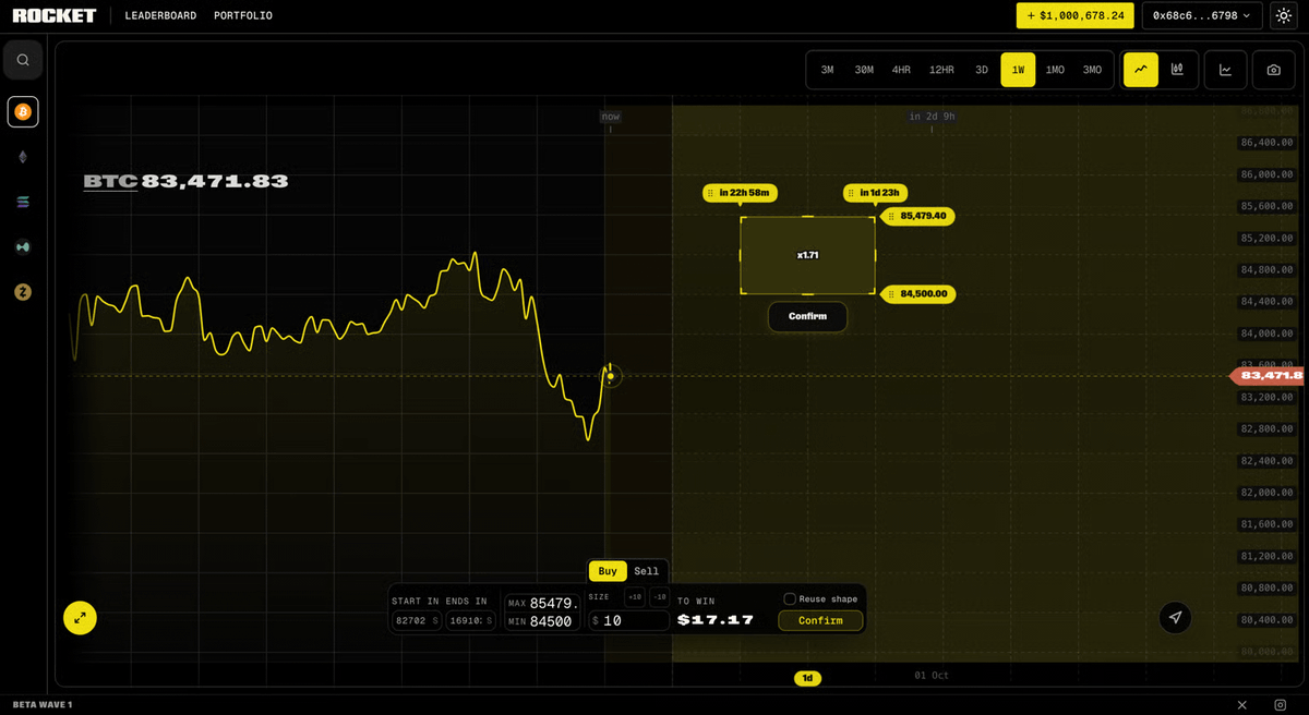userocket_app's tweet photo. the rocket engine is a transparent market, open to everyone, where you can either:

- take positions as a trader. live on testnet today.

- or become a maker: provide liquidity and set your own odds. coming on mainnet.

and no, you’re not trading against a house. https://t.co/VXe9VlbYA5