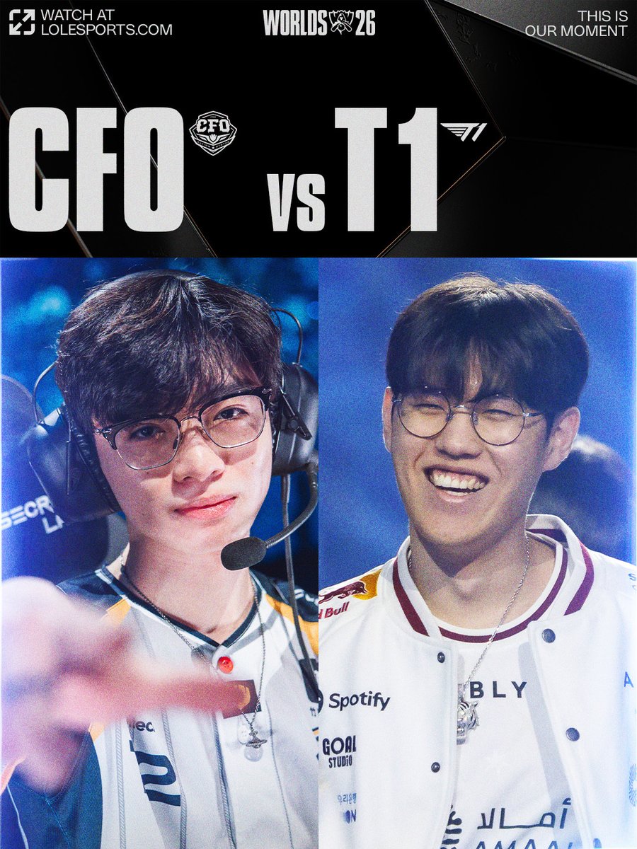 lolesports's tweet photo. STARTING US OFF:

CFO and T1 take the stage RIGHT NOW! https://t.co/uGXYRW5ZMF