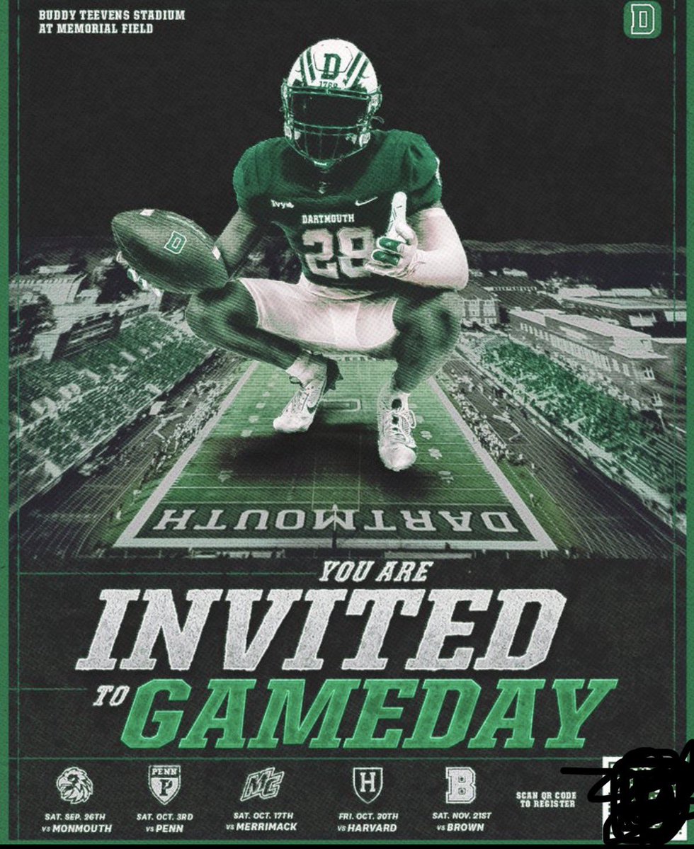 PeterJrClemat's tweet photo. Blessed to receive an invitation to a Game Day Visit at Dartmouth College! 🟢⚪️ All Glory to God! 🙏🏾

@DartmouthFTBL @CoachMcGuire_ @CoachBelfiori

Peter Junior Clemat | Class of 2029
6’2” | 170 lbs | DB/CB | 3.8 GPA
#AGTG #dartmouth #newengland https://t.co/JdzM1RkCOv