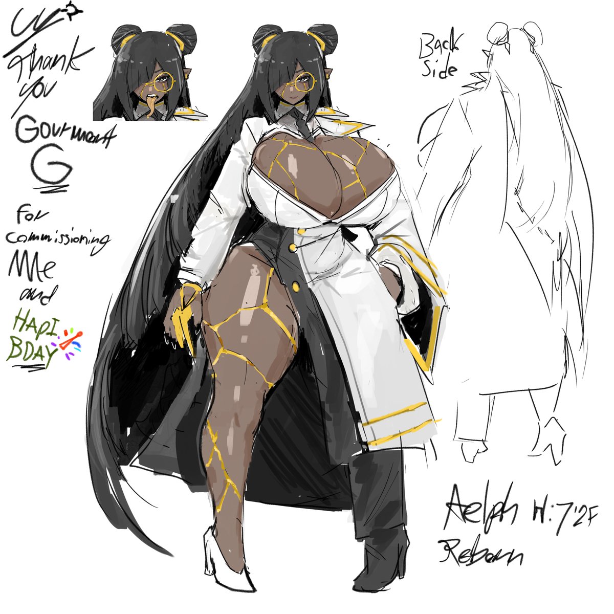 _Starbnuy's tweet photo. Happy birthday @Aspirant_G 
and Thank you for Commissioning me
Character Redesign for My Dearest Friend @Aspirant_G 
I hope ya have a good bday https://t.co/hWKwzdMNeL