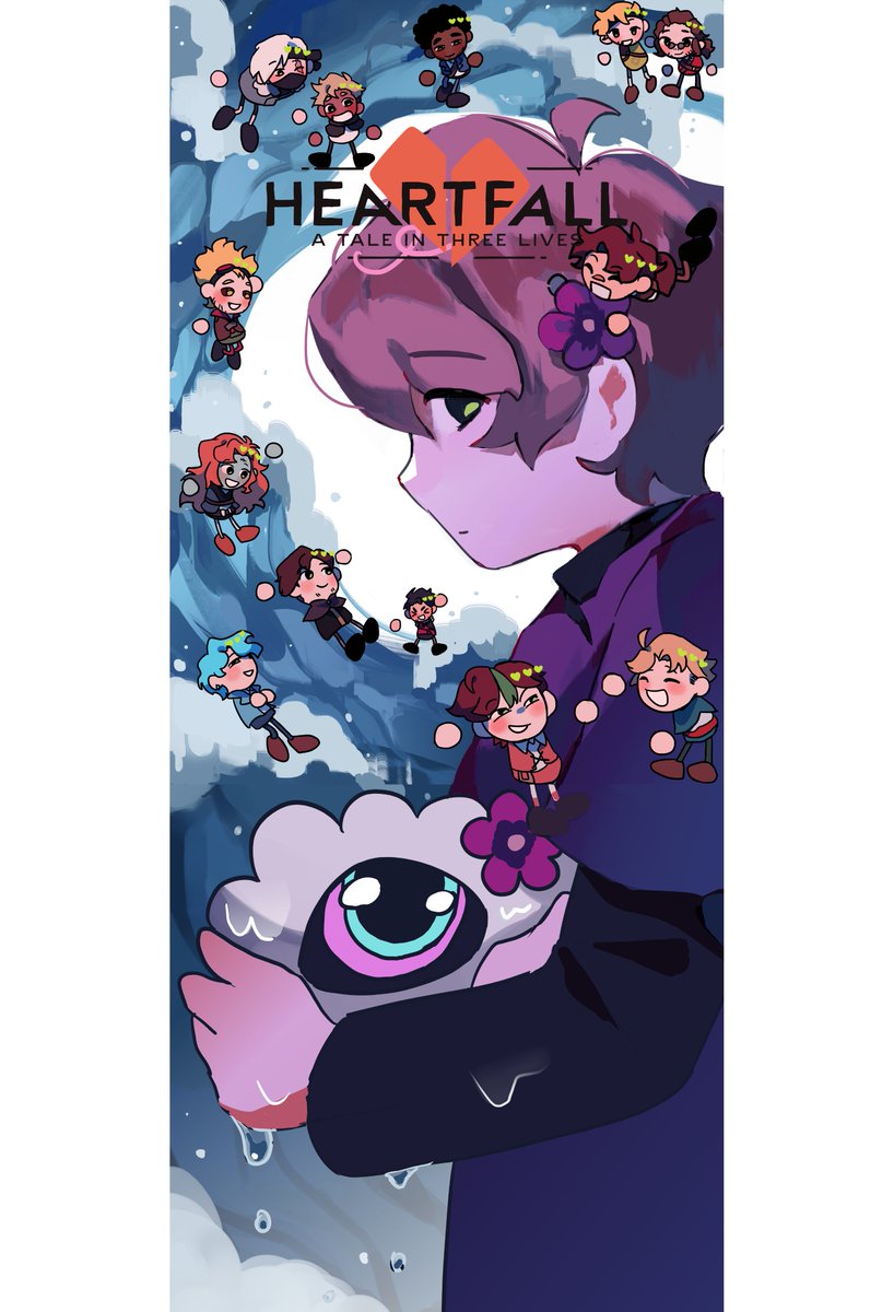 AbbieSeddie's tweet photo. #heartfallspoilers I can post the full picture of this drawing now ☁️🏵️ https://t.co/G9BUvhJzgD