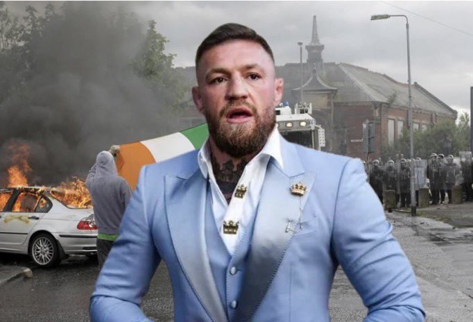 InsightLeaksQ's tweet photo. 🚨BREAKING NEWS: Irish authorities opening an investigation today into Conor McGregor for ‘online hate speech' after he expressed anger at children being stabbed by a Muslim immigrant PROVES HE IS RIGHT ABOUT WEAK PATHETIC MEN RUNNING THE GOVERNMENT!

Do you stand with Conor? https://t.co/dPw8J3Mv55