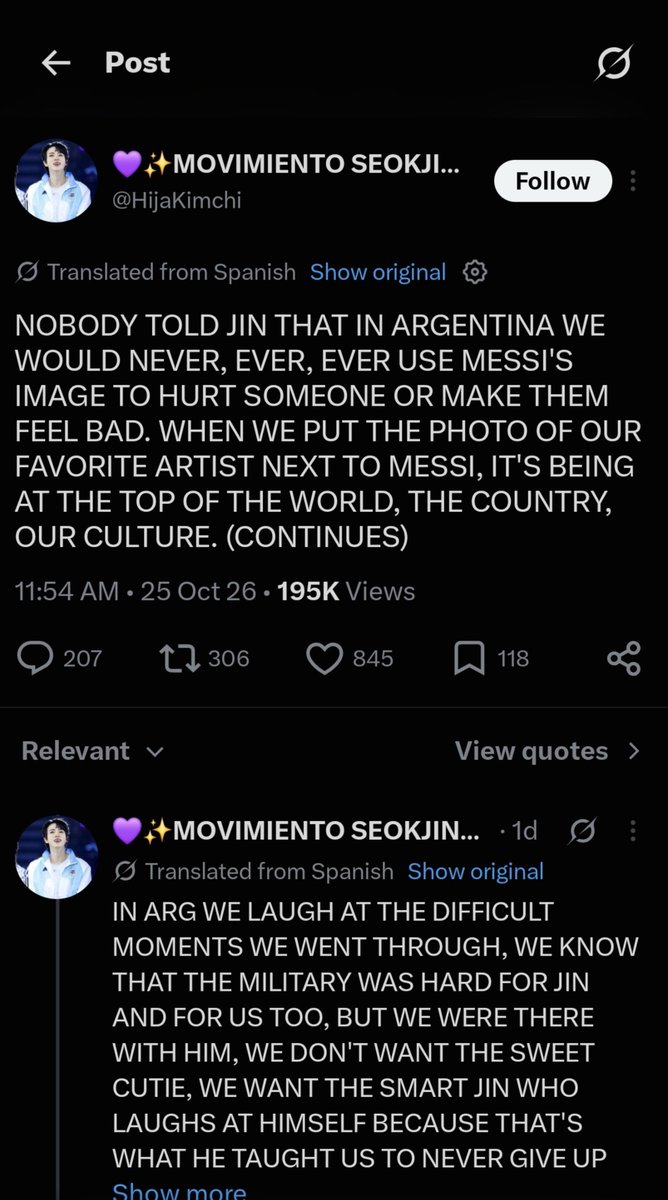 StMinValentino's tweet photo. It was Jin fans to planned and started the whole jin Argentina flag project. And it is Jin Argentina fans who are defending it as part of their culture. But guess who tunas are mad at 🤡 https://t.co/s1C2EKRZaA