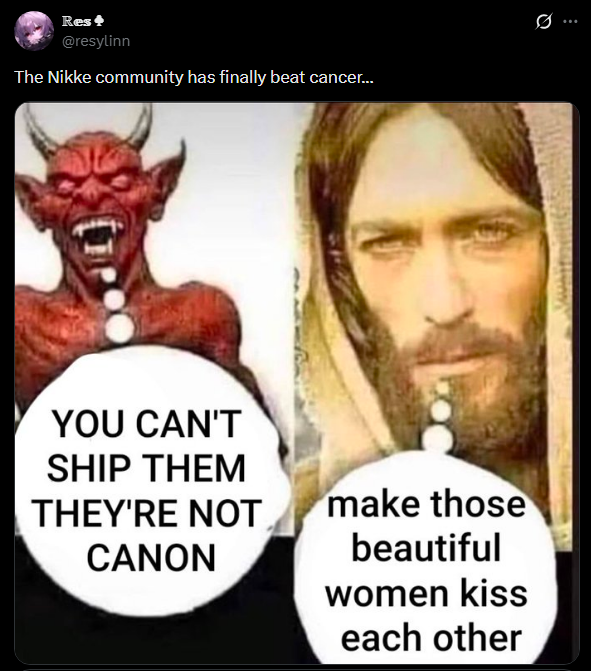 CASlovesNikke's tweet photo. Just because a community tab is deleted doesn't mean those 6000 members just disappear. Pyrrhixz getting blacklisted? that was us. JP chuds awakening and spamming JP yuritards and unicorns with epstein memes? Entirely from our influence. The Nikke larpers have lost their strongest soldier and you think you've won?