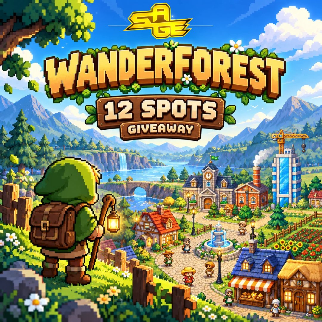 SAGEAIRDROPS's tweet photo. 🌲 SAGE × WANDER FOREST GIVEAWAY IS LIVE!

We're bringing the SAGE fam 7 GTD + 5 FCFS spots for the upcoming Wander Forest NFT mint!

🏡 Free mint with 1,111 NFTs supply
🎮 Onchain gaming coming soon to @RobinhoodApp 

How to enter:

1. Join Wander Forest Early Access.
https://t.co/jgbLinyY63
2. Follow @playwanderfores & @SAGEAIRDROPS
3. Like & RT this post.
4. Drop your EVM address.

Get early access and take your first step into the forest! 🌿

Keep an eye on @playwanderfores for the more details...

Good Luck SAGE FAMILY 🤝