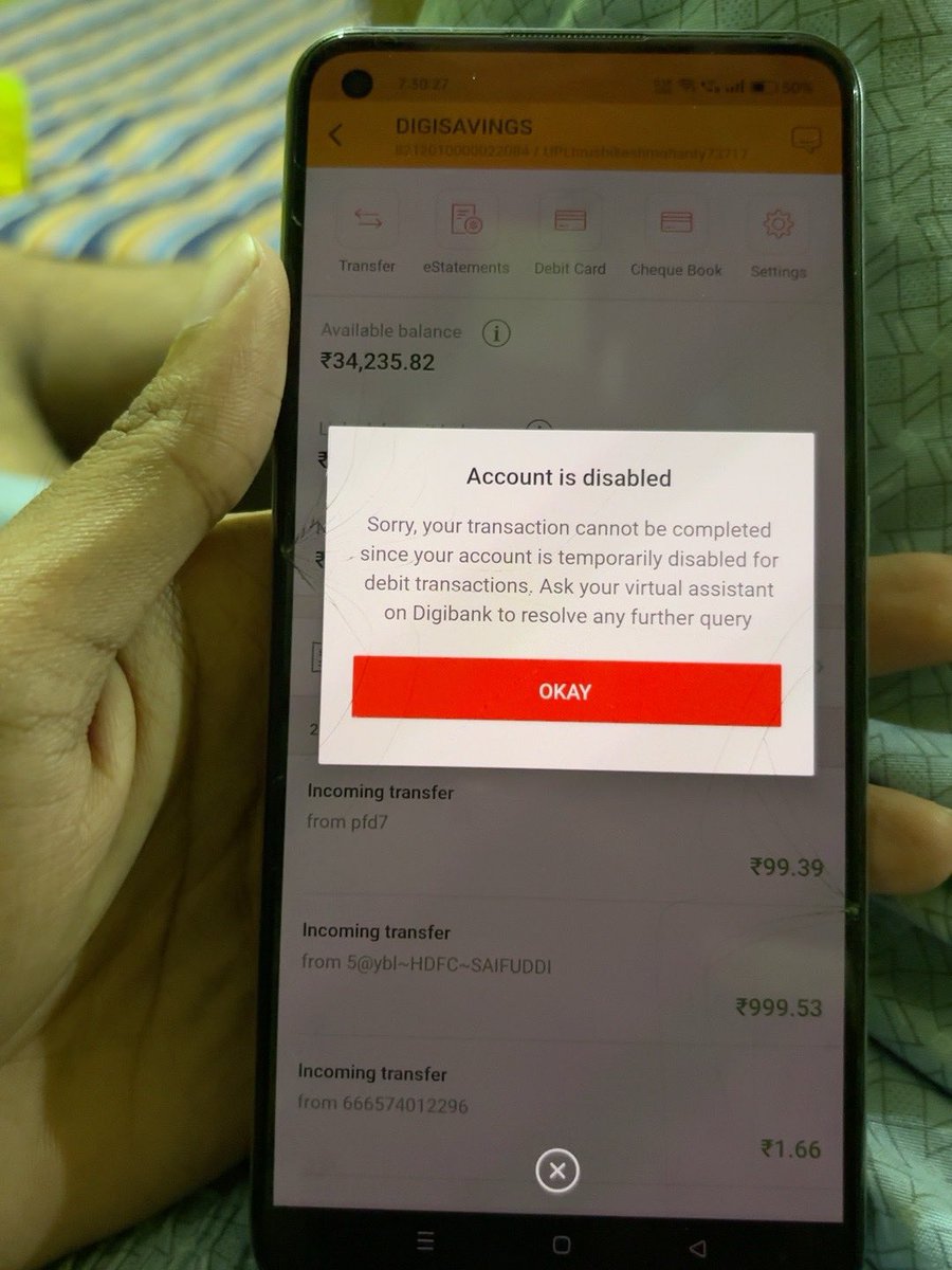 Hrushik56086917's tweet photo. Please help me my mother is admitted in hospital and my account is disabled please activated my account i need urgent financial help 
Please look into this issue @dbsbank @DBSBankIndia 🙏 https://t.co/7xeC6I5fAe