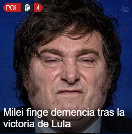 DevoxPeron's tweet photo. El razonamiento de la gorda pañal cagado respecto a la victoria de Lula debe ser: "si no hablo del tema entonces nunca pasó listo que capo que soy" https://t.co/jAr1LVK034
