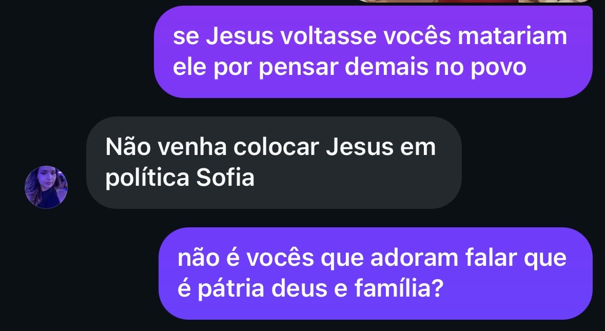 ulitzka_'s tweet photo. agora religião não tem nada a ver com política né, engraçado https://t.co/u4W3bVeJA1